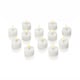 image 1 of Auraglow Set of Flickering Flame LED Tea Lights | White