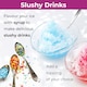 image 3 of Neo Ice Snow Cone Slushie Slushy Slush Cold Shaver Maker Ice Scraper Drinks Cocktail Machine Electric Crusher Dispenser with 4 Straws & 4 Cups (Black)