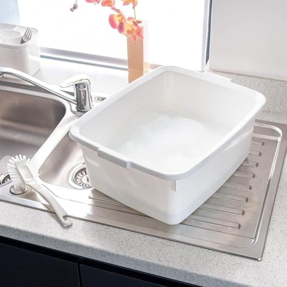 image 1 of Addis 12.5L Butler Rectangular Bowl – White
