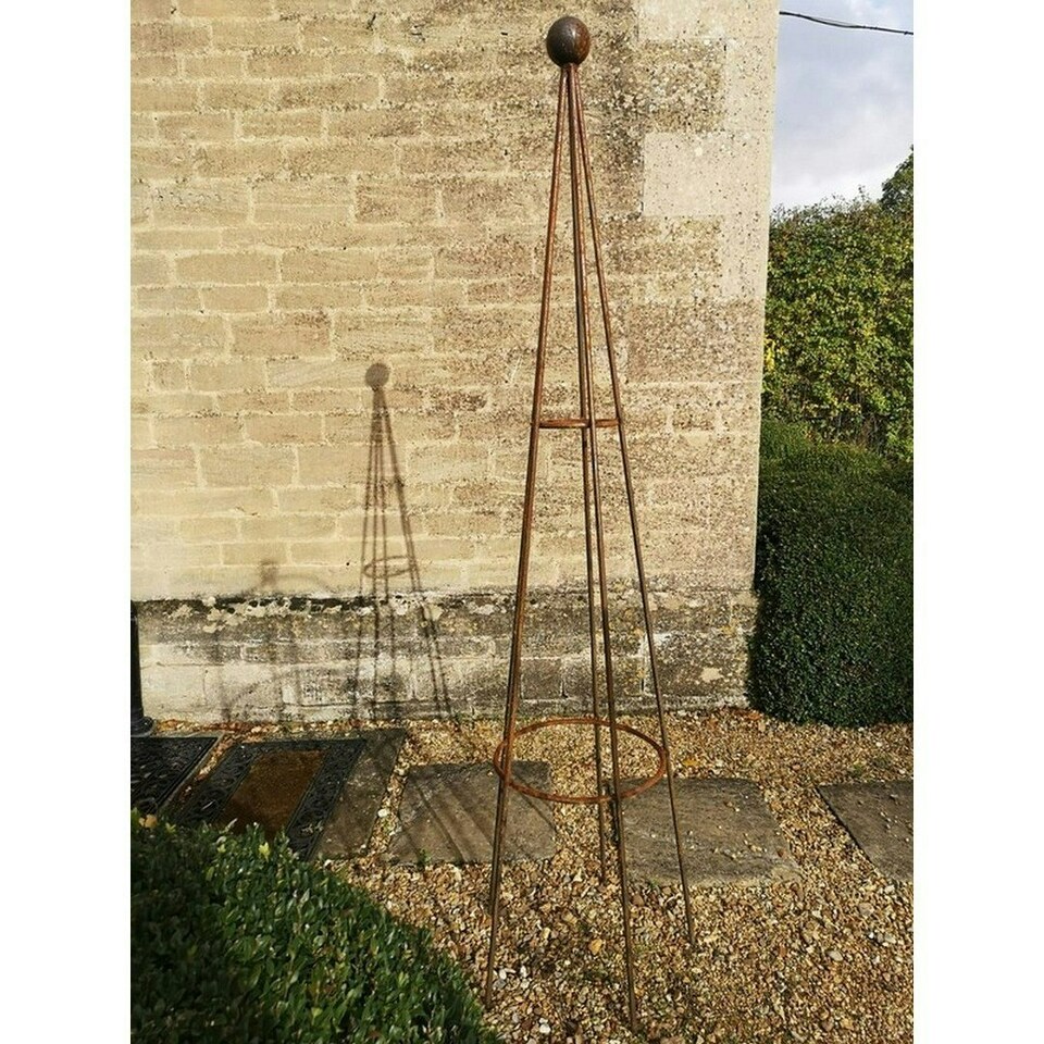 image 1 of Chelsea Range 6 Feet Hampton Obelisk - L50.8 x W50.8 x H189.2 cm - Bare Metal/Ready to Rust