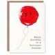 image 1 of Brilliant Simple Smiley Face Red Balloon Fun Grandad Birthday Card