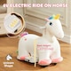image 3 of AIYAPLAY 6V Electric Ride on Unicorn with Music