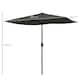image 7 of Outsunny 2 x 3(m) Garden Parasol Rectangular Market Umbrella w/ Crank Dark Grey