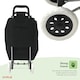 image 9 of 2 Wheel Folding Shopping Trolley Bag Cart Market Laundry | Black