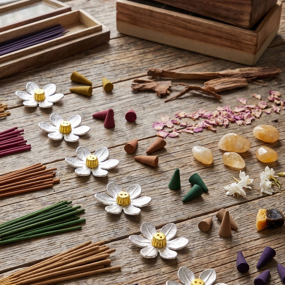 image 1 of Homescapes Zen Incense Gift Set – French Lavender & Honey