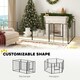 image 3 of PawHut Dog Playpen, 6 Panels Puppy Pen Dog Playpen, 80cm High, Grey