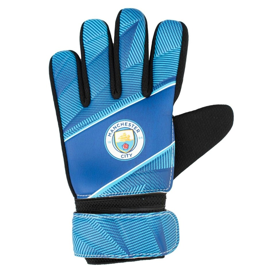 image 1 of Manchester City FC FUSE Gloves - Youth | Blue