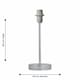 image 6 of First Choice Lighting Set of 2 Chrome Stick Table Lamps Base Only Chrome