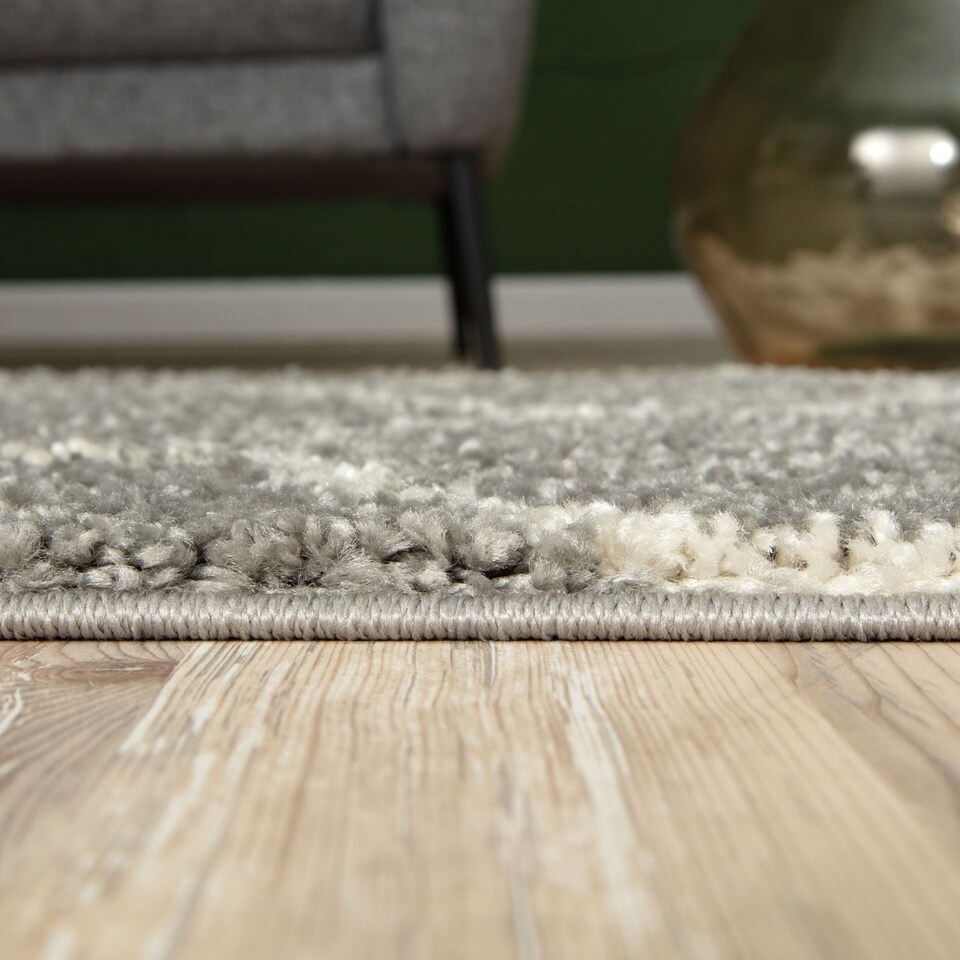image 1 of The Rugs Moroccan Collection Soft High Pile Shaggy Trellis Floor Rugs and Runners Living Room