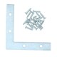image 6 of 75mm (3in.) Corner Mending Plate Angle Bracket L Shape Reinforcing Repairing 10pc