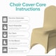 image 3 of Chair Cover Spandex Polyester Stretch Fabric Dining Slipcovers - 10pcs