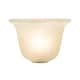 image 3 of Pair of White Alabaster Glass Shades with Traditional Shape for E14 and E27 | White