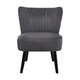 image 2 of Interiors by Premier Grey Velvet Chair, Curved Back Accent chair, Easy to Assemble Borg Chair, Comfy Office Chair