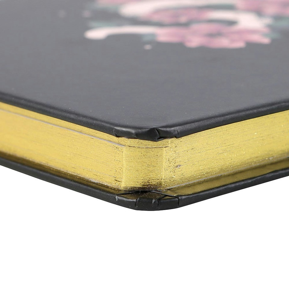 image 1 of Something Different Serpentine Floral Snake A5 Notebook - Black/Pink/White - One Size