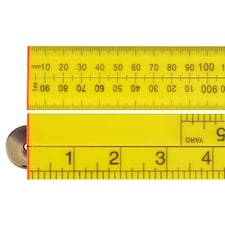 Faithfull Folding Rule - Abs Plastic - Multi Colour - Yellow