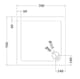 image 8 of Balterley Premium Square Shower Tray | Grey | Grey Slate | 1