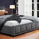 image 5 of Vida Designs Vanita 5ft King Size Bed Fabric Upholstered, Dark Grey, 150 x 200cm