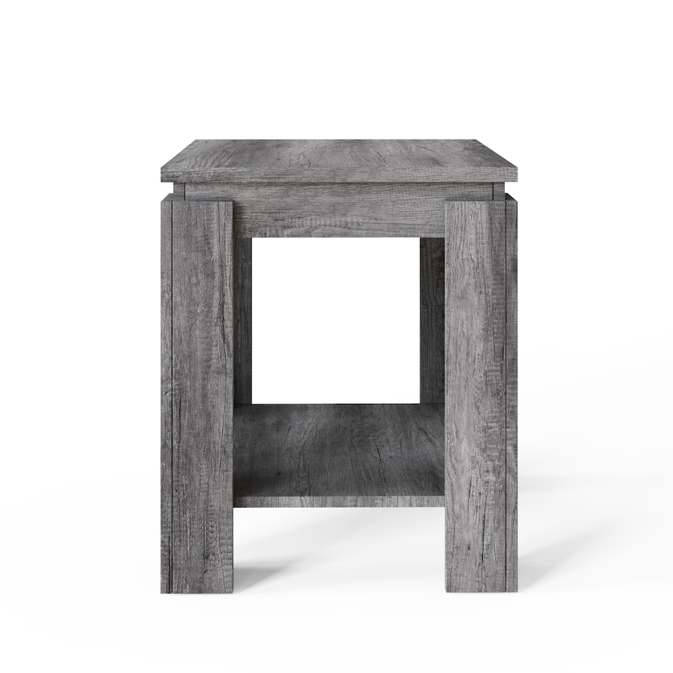 image 1 of Canyon Lamp Table | Grey | Charcoal Grey