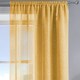 image 1 of Velosso Alessandria Sparkle Slot Top Voile Panel - 137cm x 122cm Yellow | Ochre
