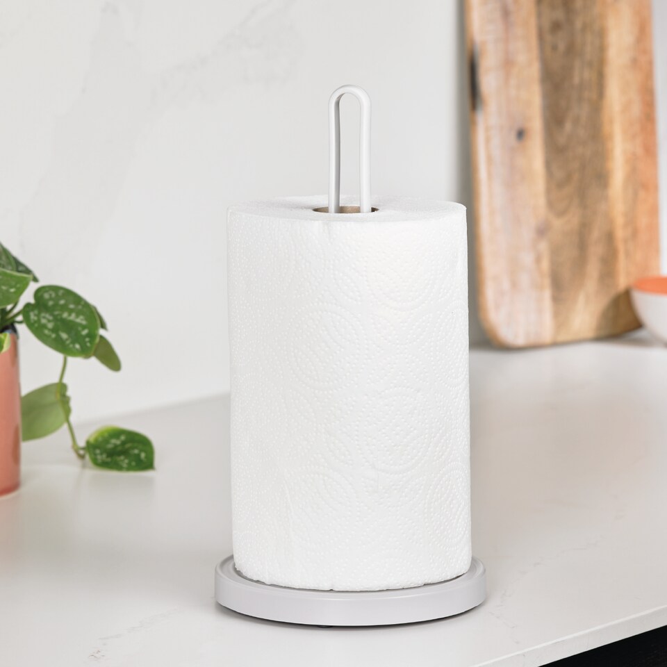 image 1 of ReBorn Recycled Kitchen Roll Holder | Cream | Stone