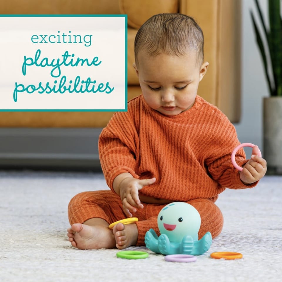image 1 of Infantino Light Up Octopus Ring Catcher