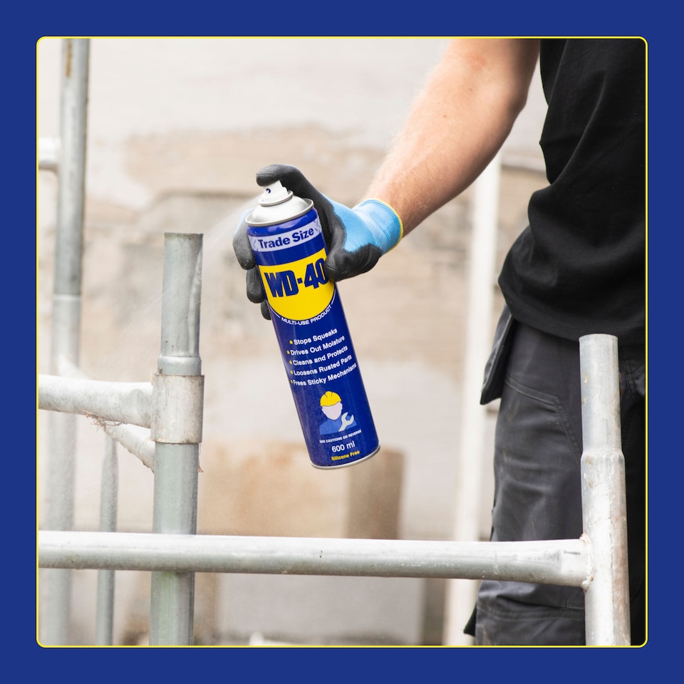 image 1 of WD-40 Original Multi-Use Lubricant Spray Clean & Protect Metal from Rust, 600ml, 2 Pack