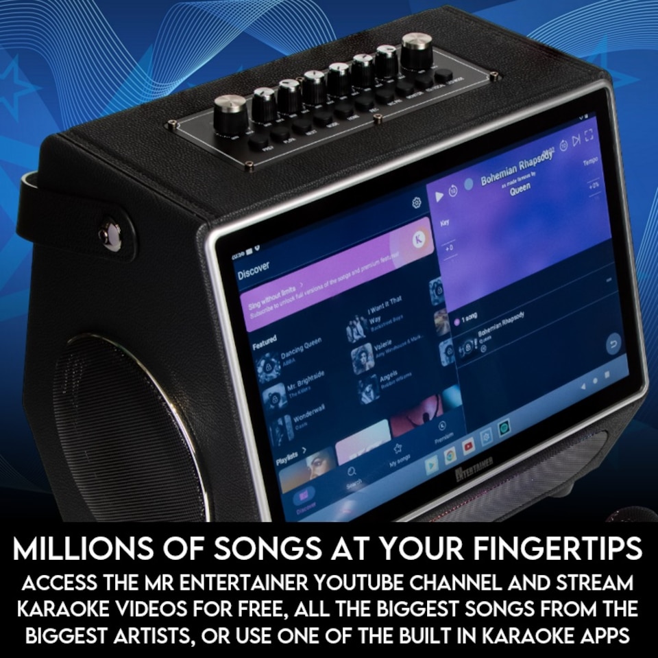 image 1 of Mr Entertainer Maestro Touchscreen Karaoke Machine