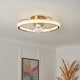 image 2 of BHS Lyona LED Dimmable Fan Ceiling Light, Warm Brass