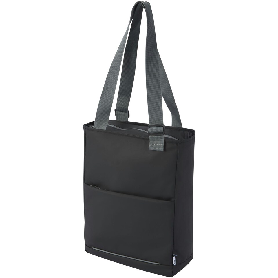 image 1 of Aqua Plain Water Resistant Recycled 14L Tote Bag - Solid Black - One Size Black