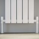 image 2 of Round White Radiator Valve Angled 10mm