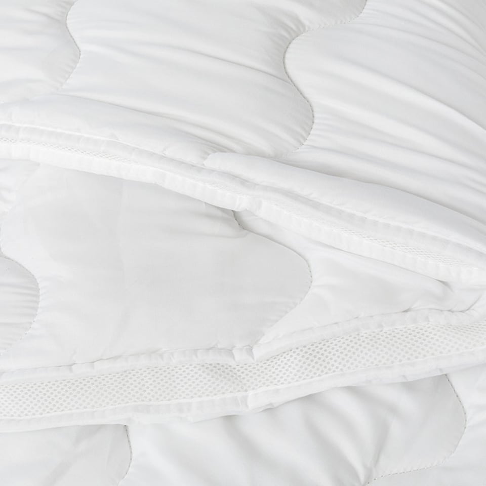 image 1 of Dual Layer 3cm Mattress Topper Air Flow Hypo Allergenic Soft Touch Bedding | White | King