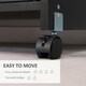 image 5 of Vinsetto Mobile Printer Stand w/ Storage Shelf Universal Wheels for Home Black