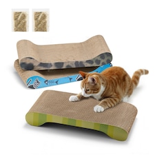 Milo & Misty Cat Scratching Boards with Catnip Pack of 3