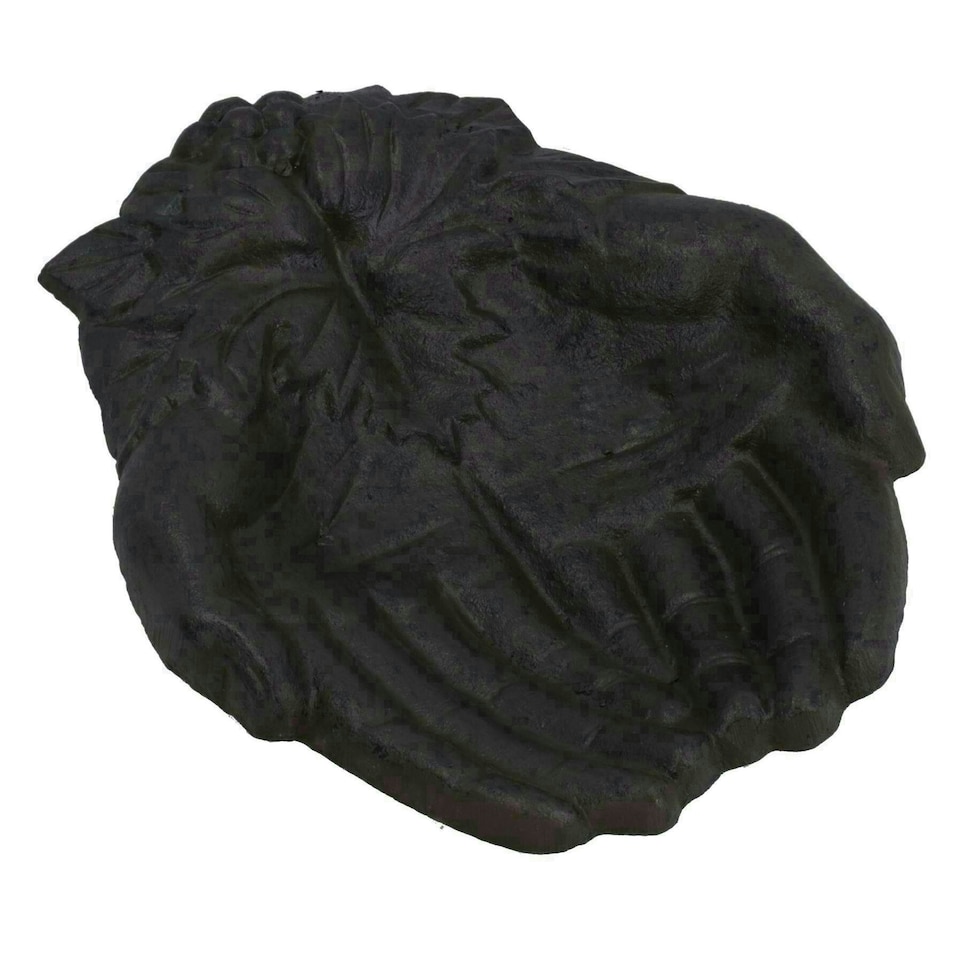 image 1 of Hands Bird Bath Feeder Cast Iron Feeder Ornament Garden House Feature Statue