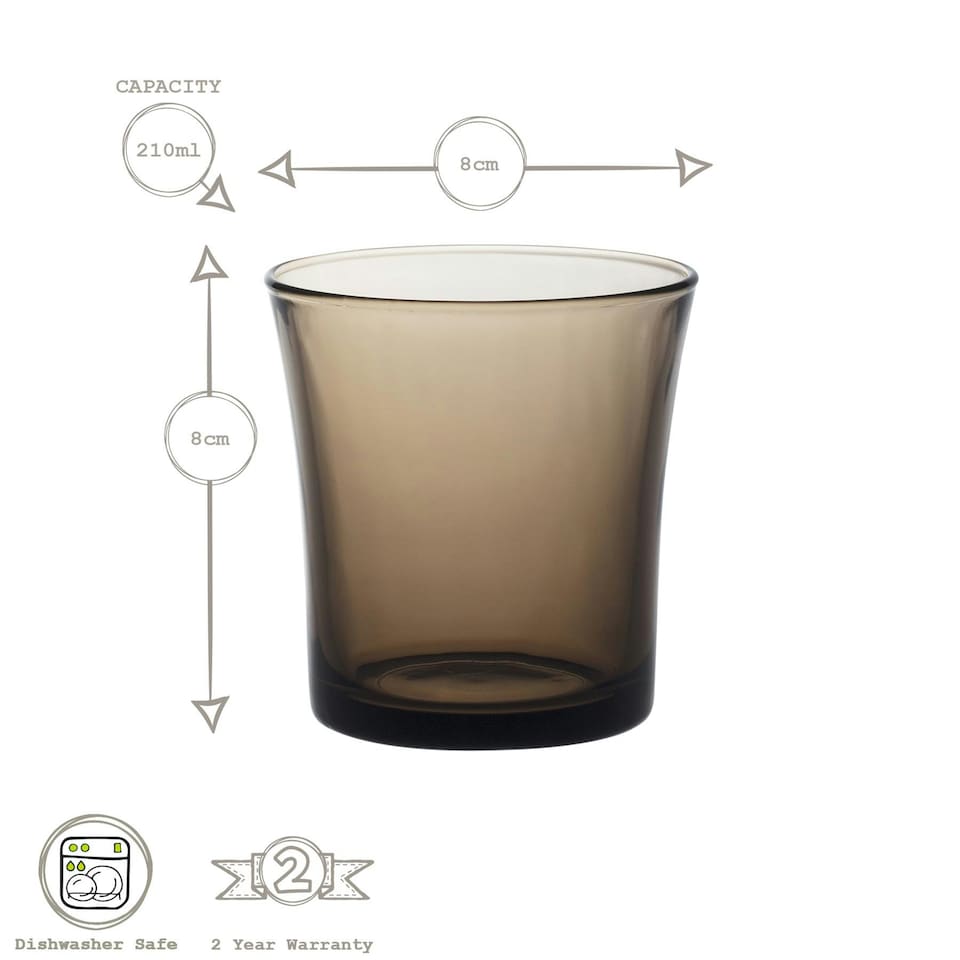 image 1 of Duralex Lys Tumbler Glasses - 210ml - Creole - Pack of 6