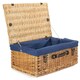 image 7 of 55cm Buff Picnic Basket with Lining Black | Black | One Size