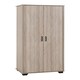 image 1 of Oliver 2 Door Wardrobe - L52 x W80 x H190 cm - Light Oak Effect Brown