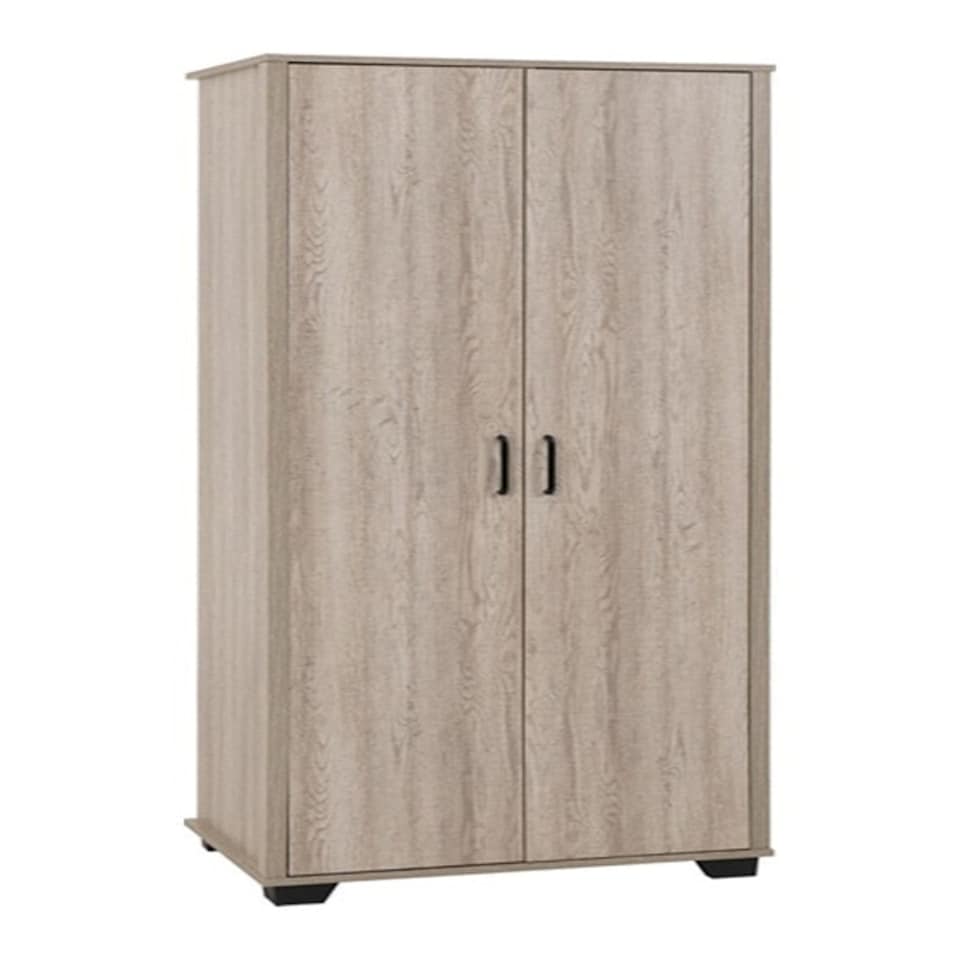 image 1 of Oliver 2 Door Wardrobe - L52 x W80 x H190 cm - Light Oak Effect Brown