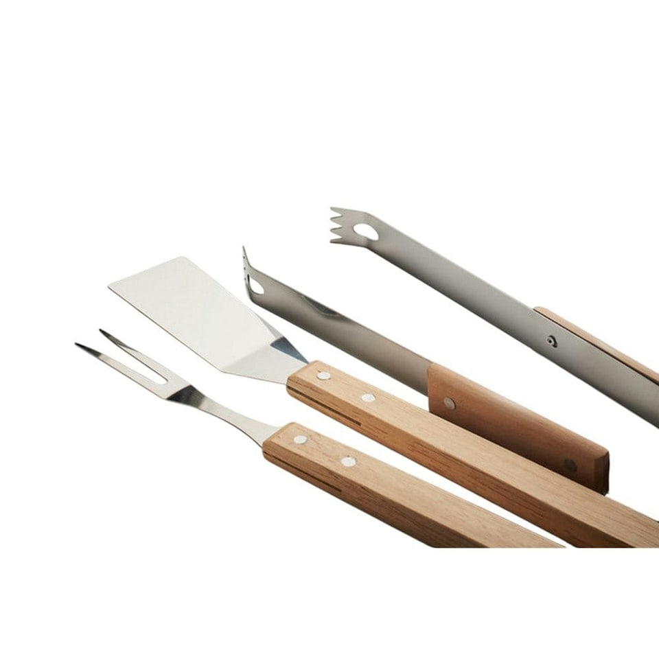 image 1 of MidOcean Smokey Oak BBQ Tool Set (Pack of 3) - Wood - One Size