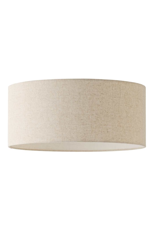 image 1 of ValueLights Reni Squat Fabric Linen Easy Fit Pendant Lamp Shade