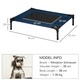 image 7 of PawHut Pet Puppy Raised Bed Cot Dog Cat Elevated Cots Trampoline Indoor Outdoor