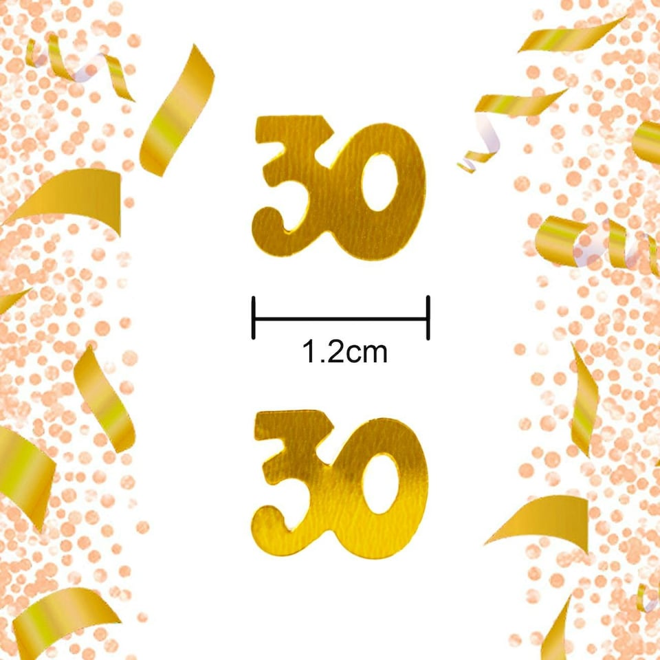 image 1 of 30th Confetti Gold 14G 4PK