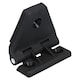 image 2 of 4 Pack Large Black Polyamide Leaf Hinge Reinforced Plastic 80x100mm Italian Black