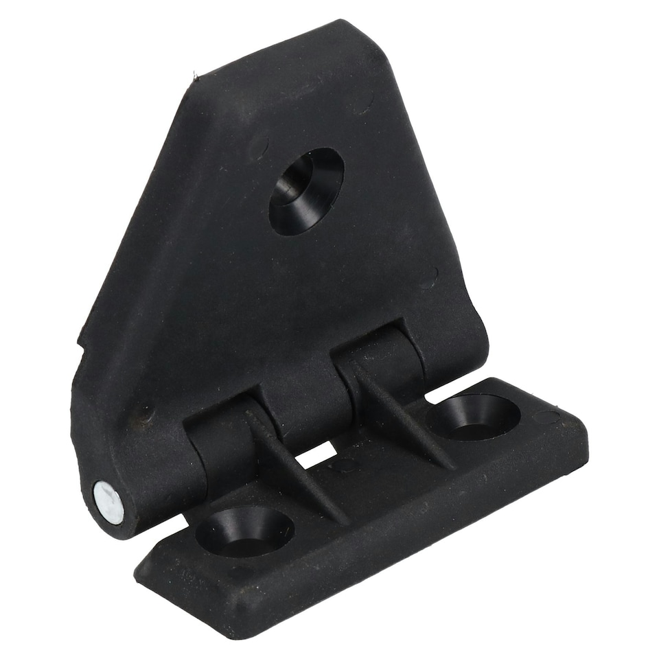 image 1 of 4 Pack Large Black Polyamide Leaf Hinge Reinforced Plastic 80x100mm Italian Black