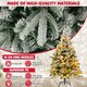 image 10 of COSTWAY 4.5FT Artificial Christmas Tree Flocked Xmas Tree Green | One Size