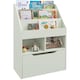 image 1 of HOMCOM Kids Bookshelf Bookcase with Storage Drawer with Wheels Toy Organiser | Green