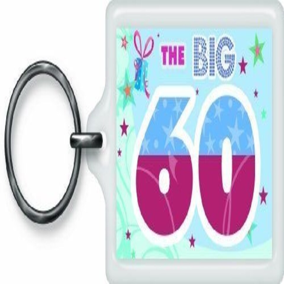 image 1 of The Big 60 Sentimental Keyring - Birthday Gift