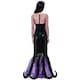 image 3 of The Little Mermaid Womens/Ladies Evil Sea Witch Costume Dress - Black - 8 UK - 10 UK One Size