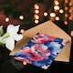 image 4 of Poppy Flower Elegant Pink Pattern Woman Her Birthday Card