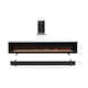 image 6 of Living and Home 50 Inch Modern Electric Fireplace - Wall Mounted/Freestanding, with Remote Control, 1800W